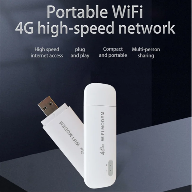 Mini 4g Wifi Router USB Modem Unlock LTE Router 4g Sim Card Mobile Car Network Stick Dongle Passby Unlimited Hotspot IMEI
