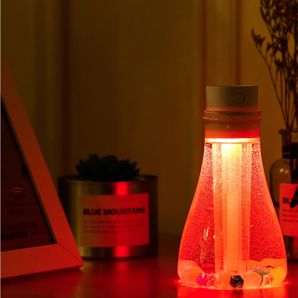 

500ML Air Humidifier USB Ultrasonic Mist Maker Fogger with Colorful LED Lights Home Aroma Diffuser Mini USB Humidifier