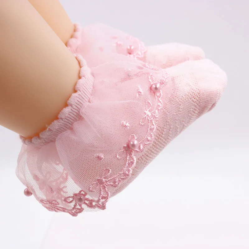 Baby Socks Autumn Pure Cotton Girls Cotton Socks Children Lace Socks Lace Princess Socks Loose Tube Socks For Little Girls