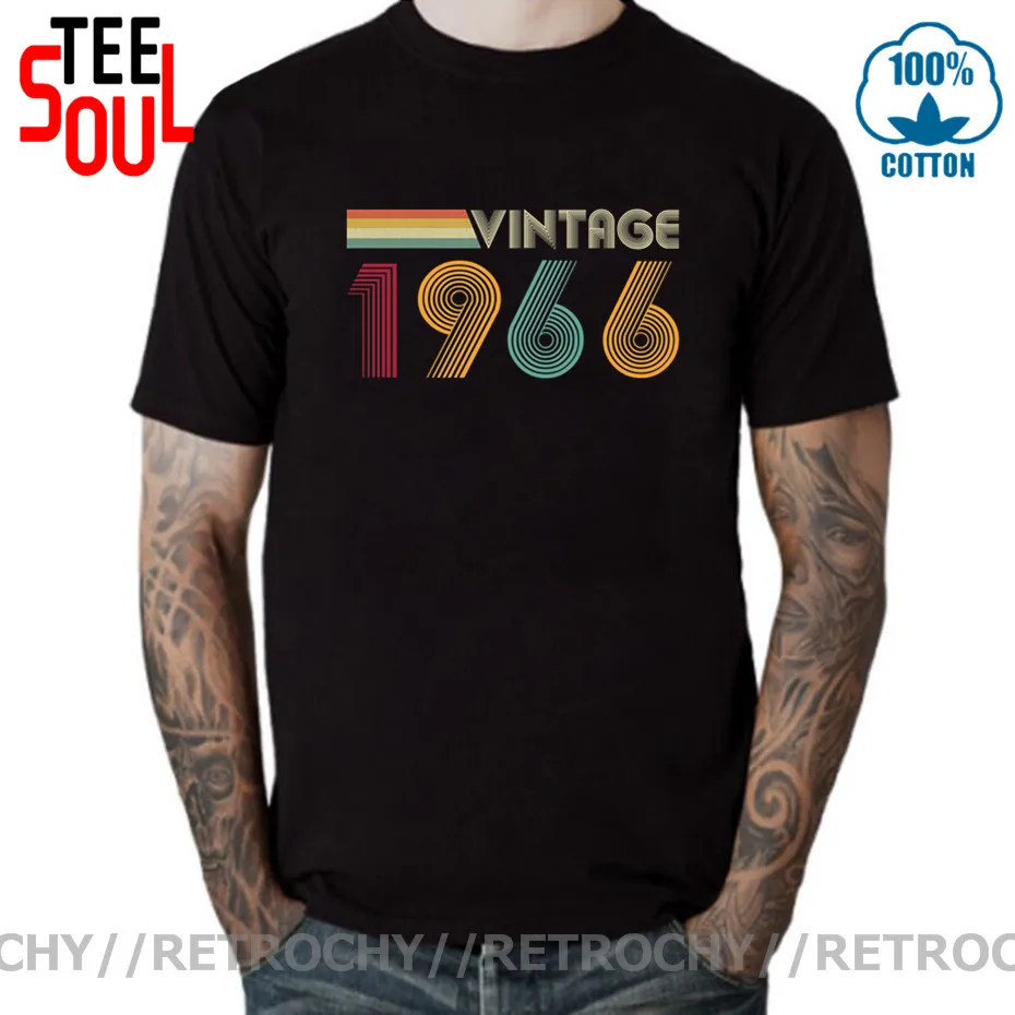 

Ретро-футболка с карикатурой Geek, сделано в 1966 году, оригинальные детали, подарок на день рождения, ретро-футболка, лучший подарок отцу, Винта...
