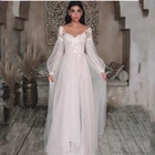 Свадебное платье, Новое поступление 2021, красивые кружевные вышитые аппликации, свадебные платья, лето W0800