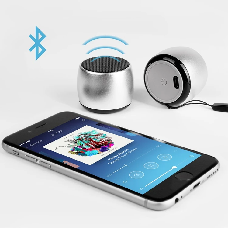 Мини металлическая Bluetooth-Колонка TWS 2 шт. портативная двойная Беспроводная