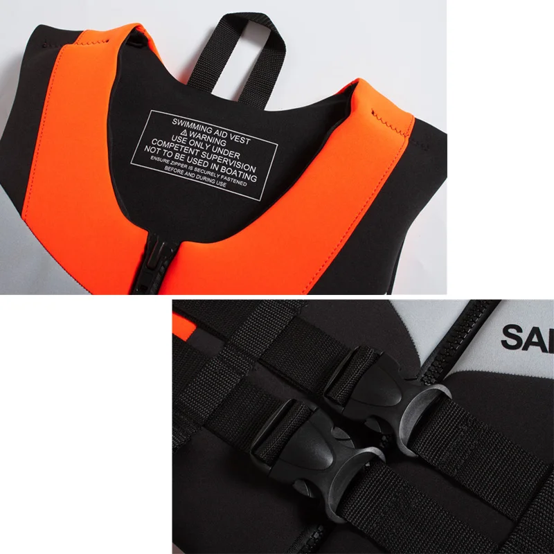 Neoprene Life Jacket Adult Vest Water Sports Fishing Kayaking Boating Swimming Surfing Drifting Safety Suits | Спорт и развлечения