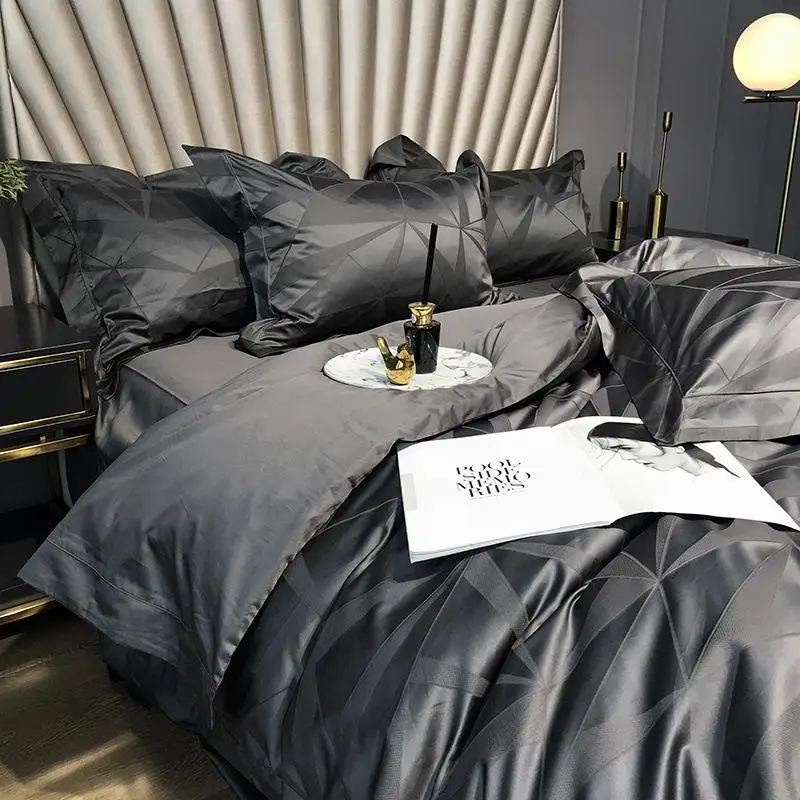 50 постельного белья из 4 предметов king size дань комплект шелковых одеял Короткие