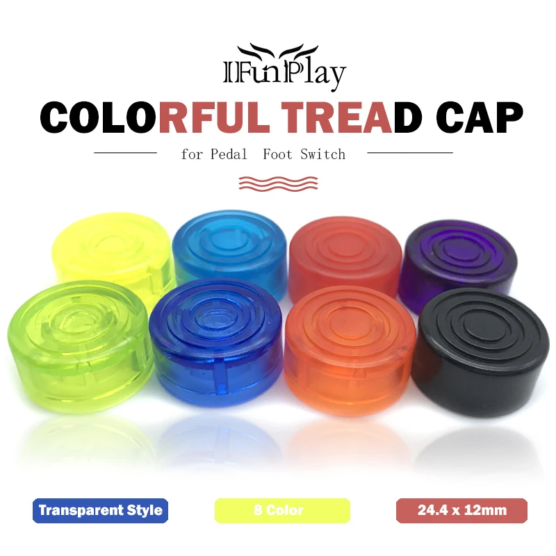 Мульти Карамельный цвет педаль эффектов для электрогитары Ноготь на ноге Кепки