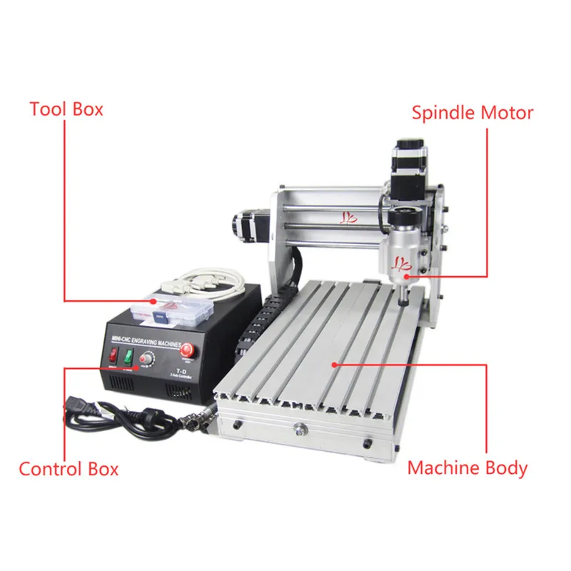 Фрезерный режущий станок с ЧПУ шариковым винтом рама станка 3020Z DQ|Фрезы по дереву|