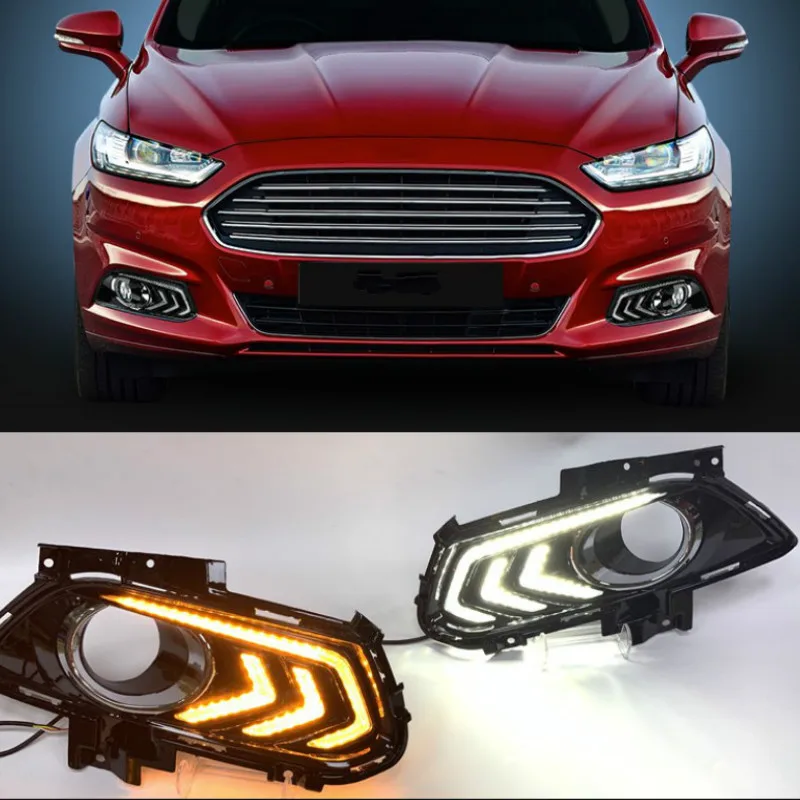 Светодиодные дневные ходовые огни 2 шт. 3 цвета в светильник щении для Ford Mondeo Fusion