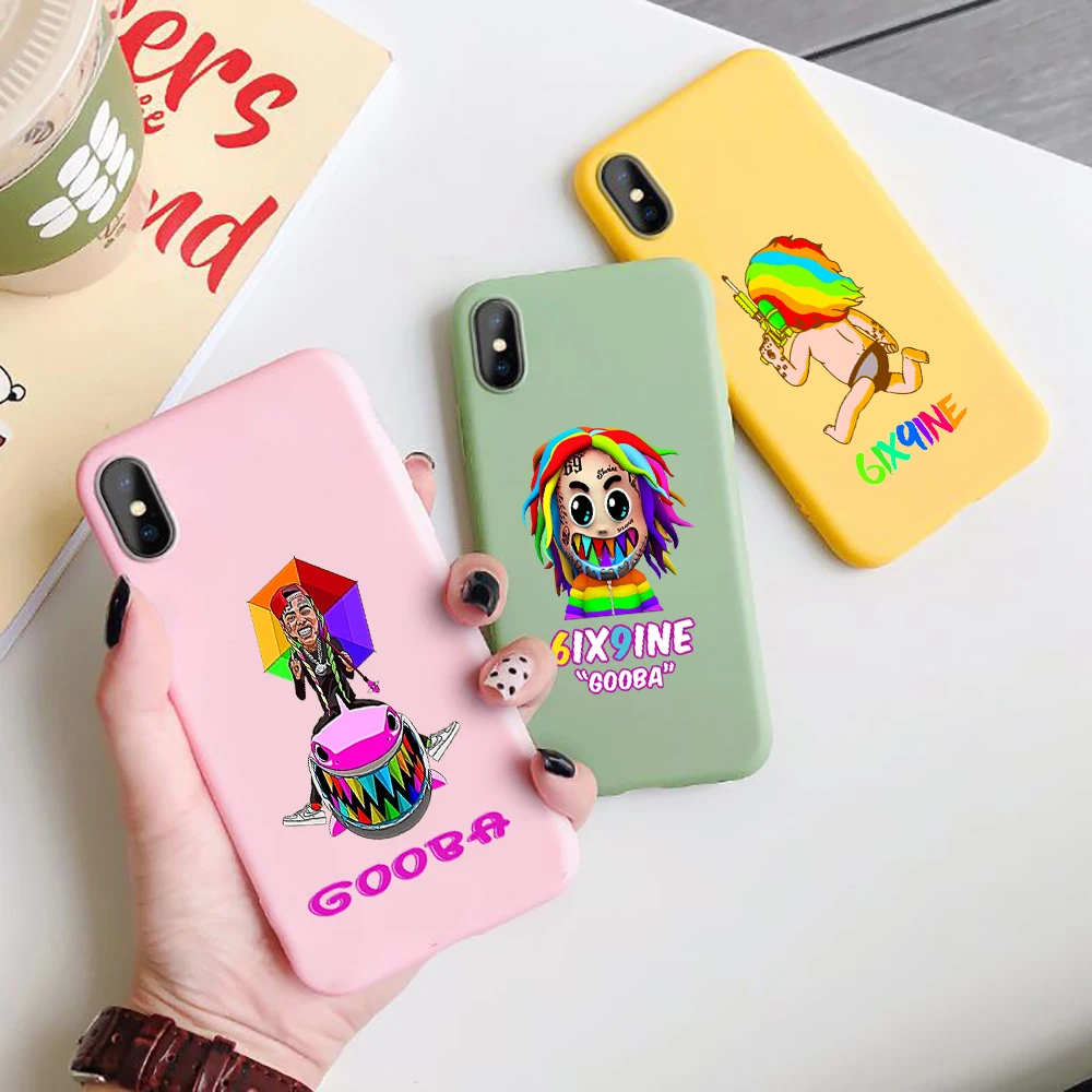 Чехол для телефона 6ix9ine gooba iPhone 11 Pro XS MAX XR X 7 6Plus SE 2020 мягкий силиконовый чехол