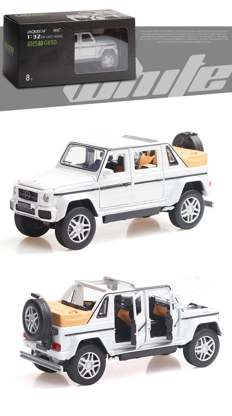 1:32 Новинка Maybach G650 литая модель автомобиля литая под давлением игрушка автомобильный звуковой светильник оттягивающийся автомобиль для мальчиков Детский подарок автомобиль игрушки колесо