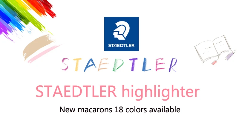 1 шт. Staedtler sharpie цветной хайлайтер 364 Детские макароны студентов с офисными бликами текст маркер для выделения ручка