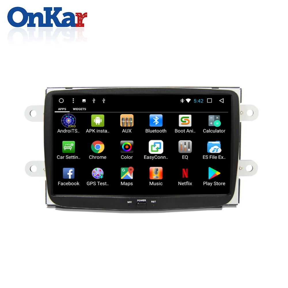 ONKAR Автомагнитола gps навигация для Renault Dacia Duster Captur Logan Лада xary Sandero головное устройство 1 din android 9,0 av in out