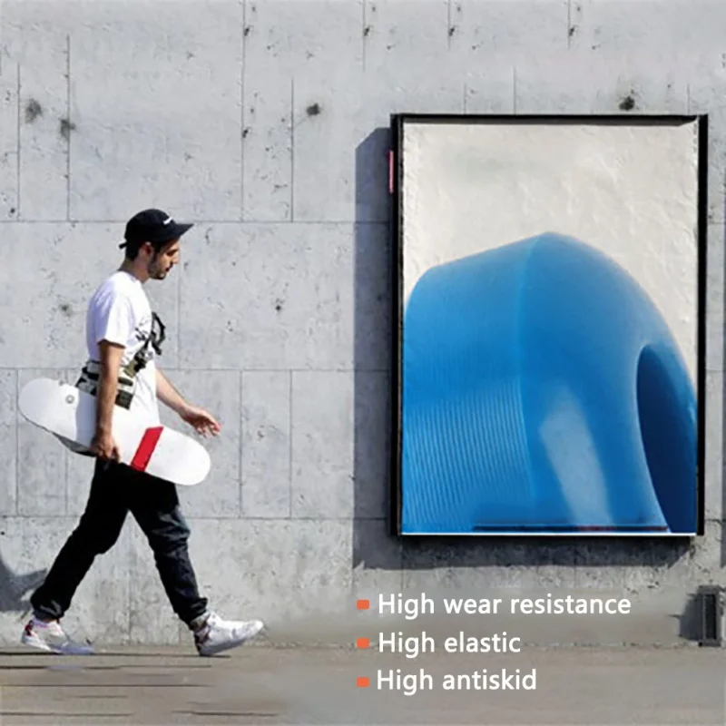

Skateboard Pu Wheel Blue Flash Wheel 4PCS High-Elastic High-Strength Wear-Resistant Low Noise Flashing Roller