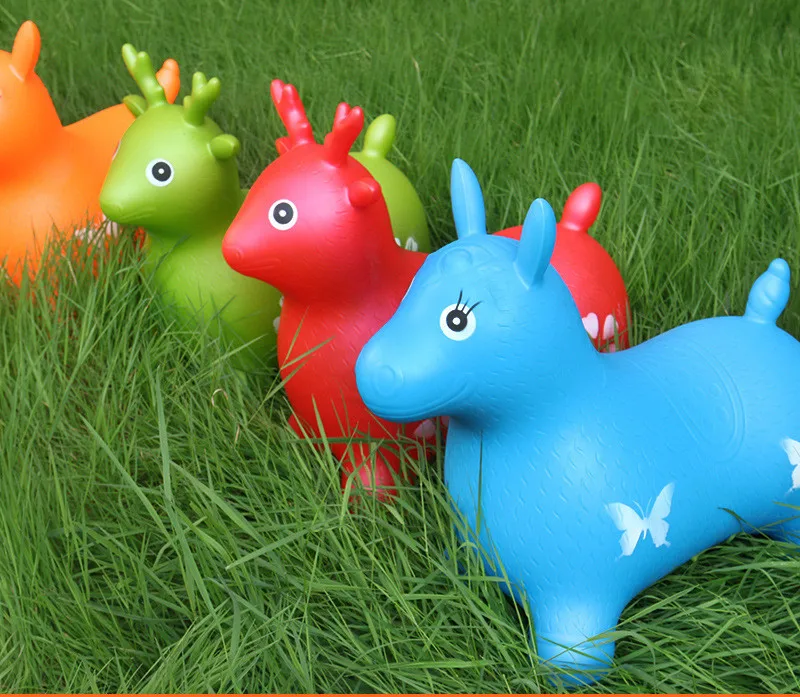 Надувная игрушка большая толстая надувная музыкальная лошадь детская кожаная