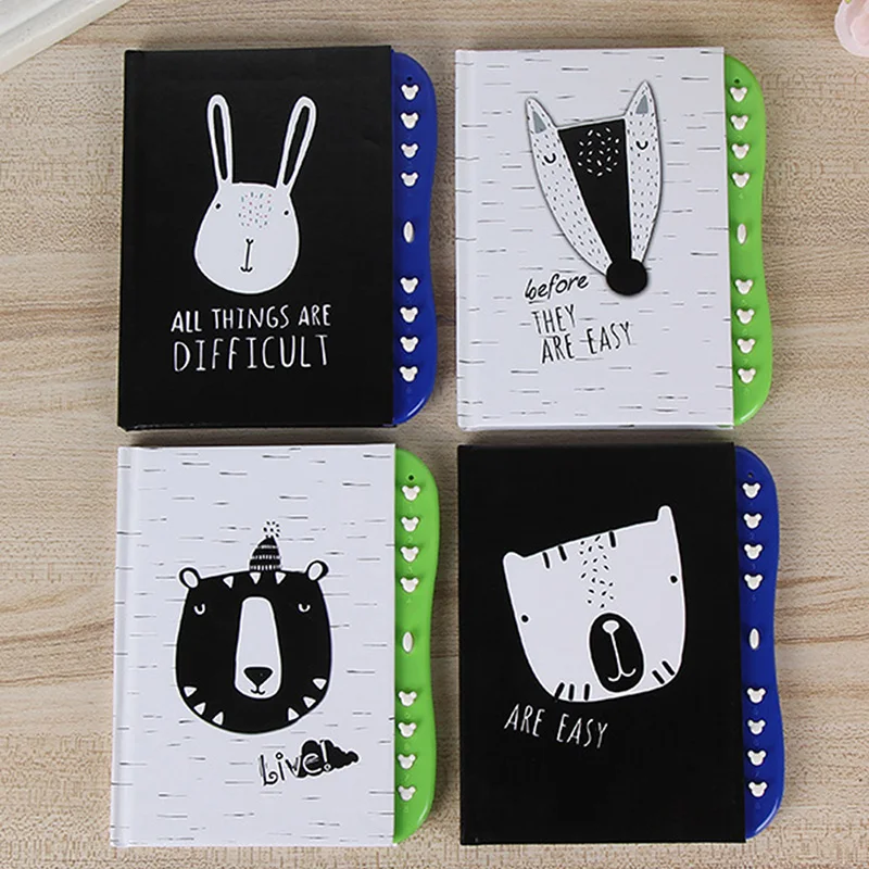 Детский дневник с замком школьный Маленький записная книжка замком|Записные