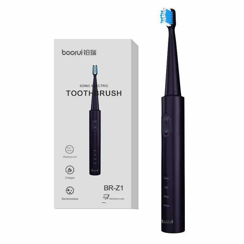 

Sonic Electric Toothbrush Adult Timer Brush USB Rechargeable Electric Tooth Brushes with 4pc Replacement Brush Head for Lovers