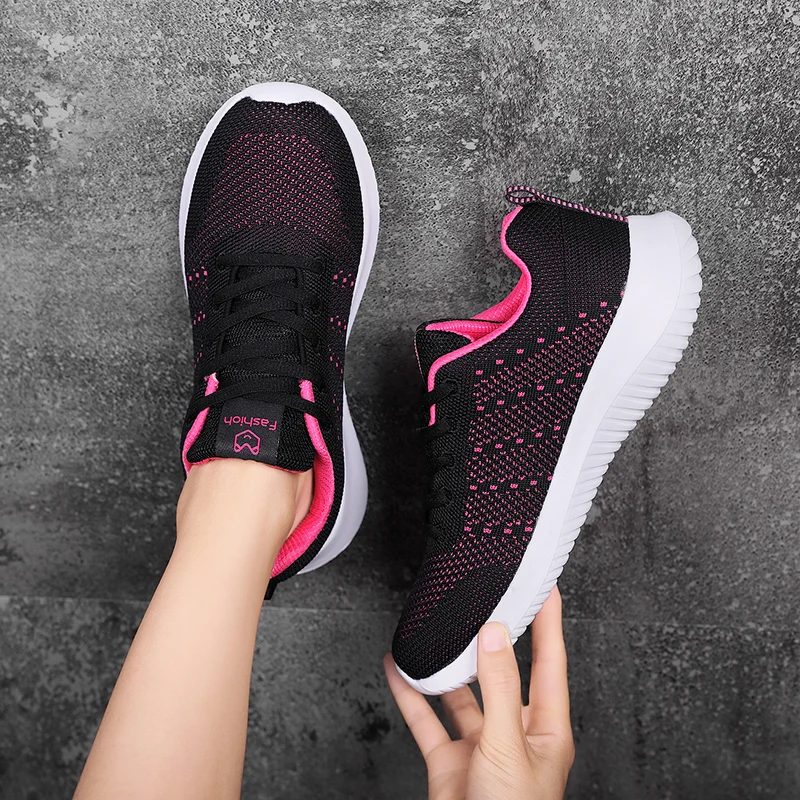 Ultralight Women Running Shoes Ins Popular Sneakers Summer Breathable Lady Tennis Gym Tracking Trainers Big Walking 42 Girl 41 | Спорт и
