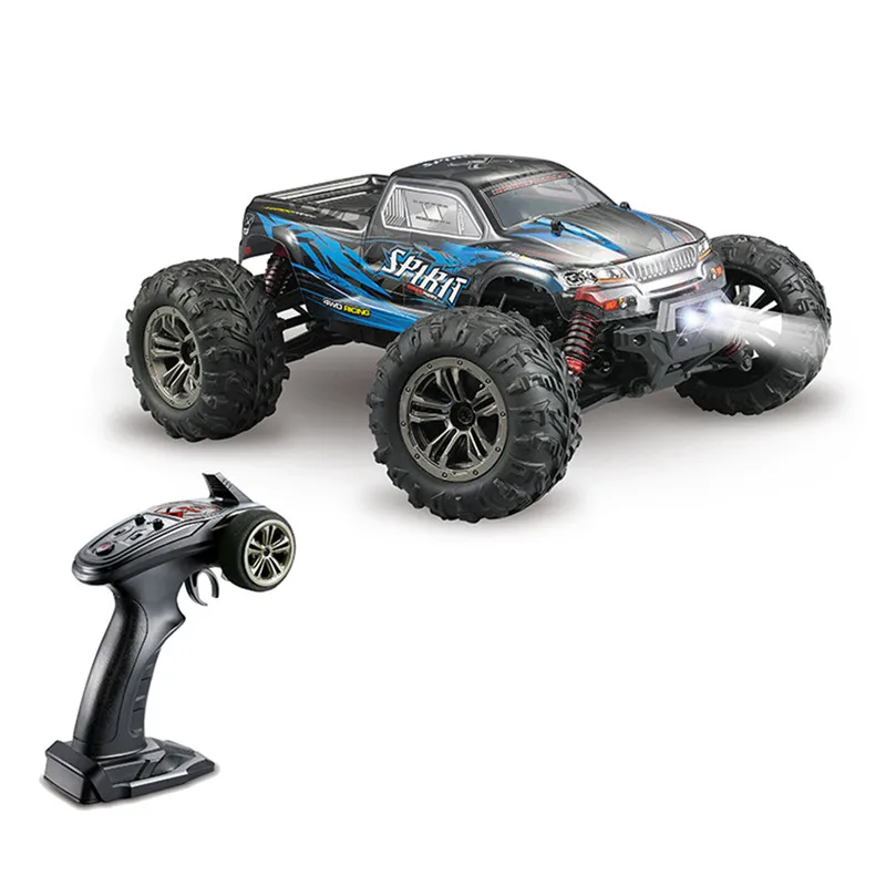 Blue Новые поступления Xinlehong Q901 1/16 2,4G 4WD 52 км/ч высокая скорость RC автомобили бесщеточный пульт дистанционного управления автомобиль и светодиодный светильник RTR игрушки - Цвет: Blue