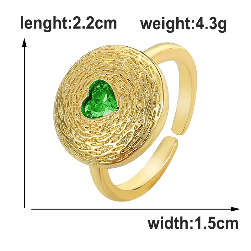 2021 модные красочные любовные кольца для женщин свадебные регулируемые открытые