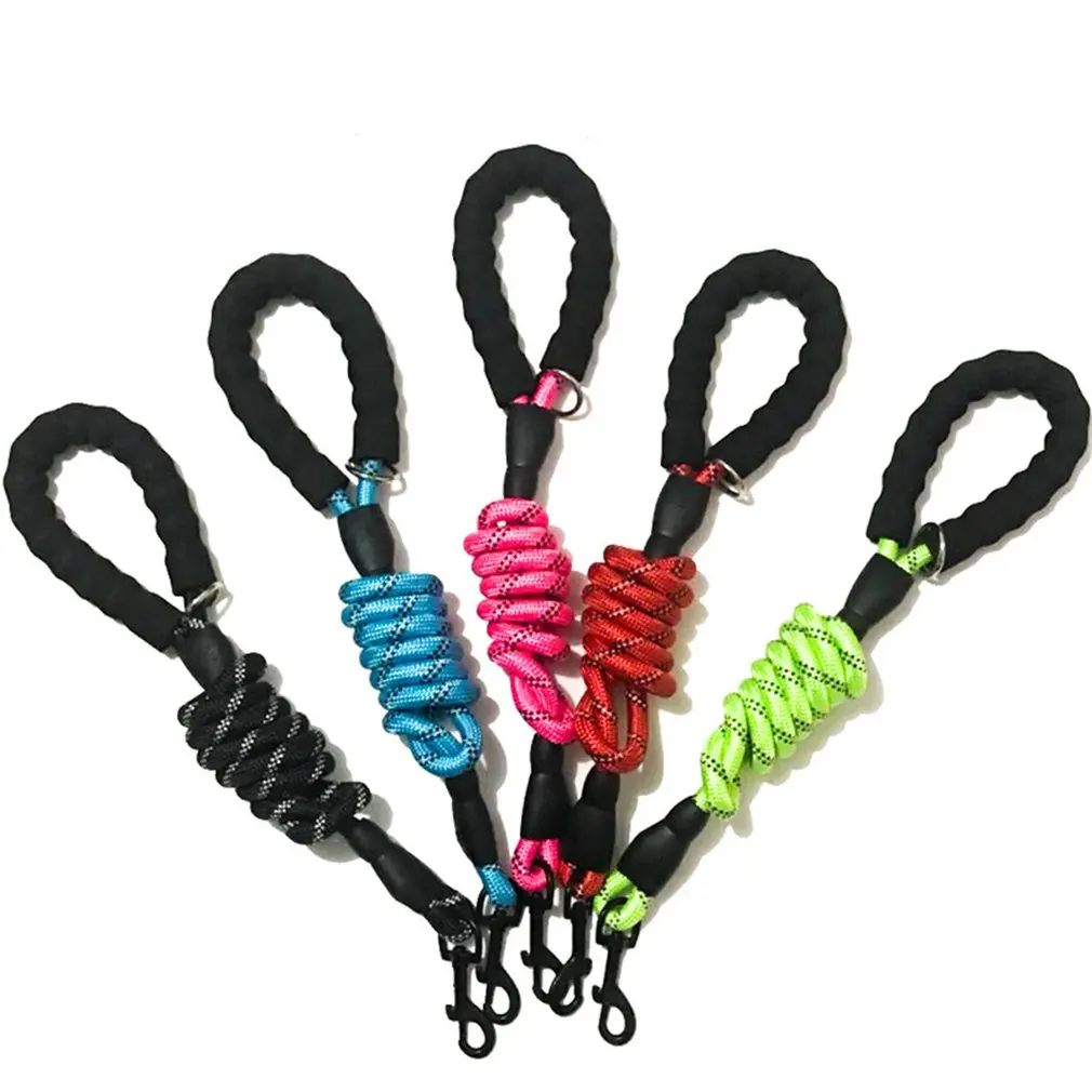 

Dog leashes Colorful nylon round ropes Leashes Large medium and small dogs practical Walking dog ropes