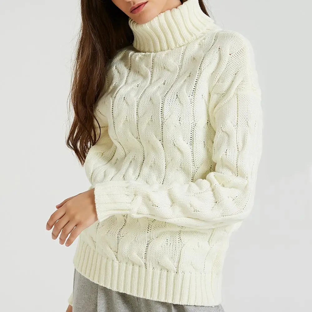 Wixra Женщины Твердые Трикотажные O-образным Вырезом Свитер И Пуловер Осень-Зима