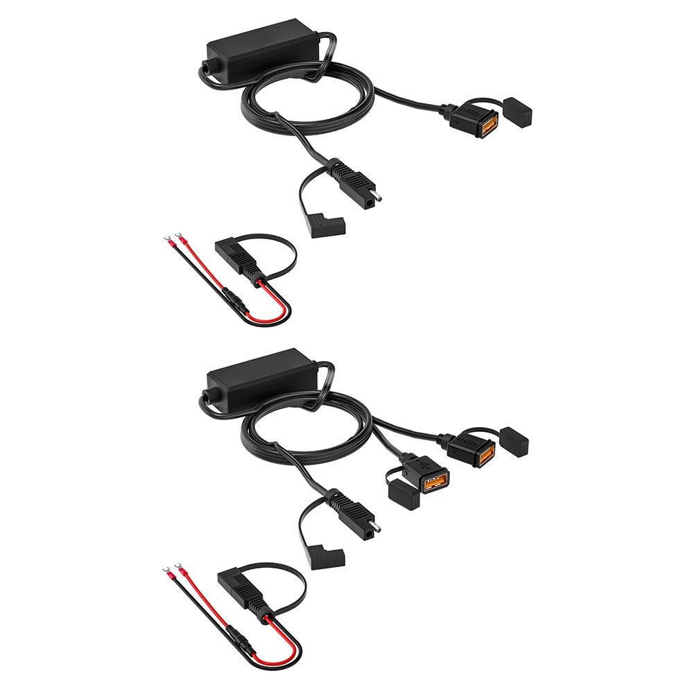 motorcycle usb charger sae to usb adapter waterproof safety low voltage with 10a inline fuse motorcycle electronics free global shipping