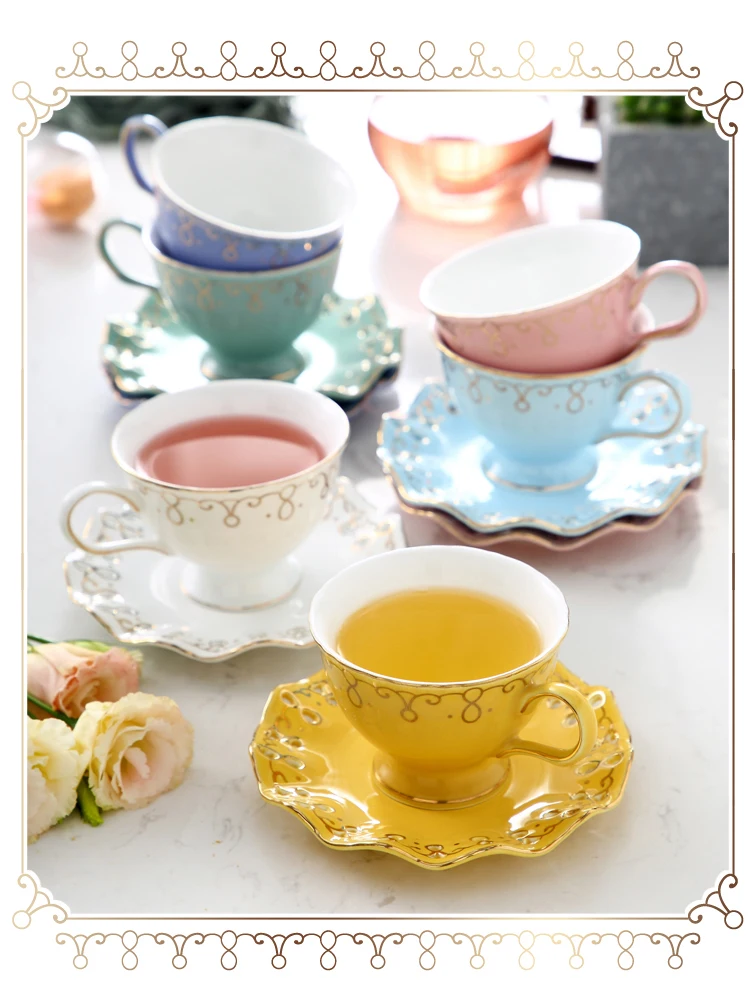 

Ceramic Coffee Mug Cup Breakfast Luxury Cute Small Coffee Mug Ceramic Home Garden Canecas De Porcelana Coffee Cup And Saucer Set
