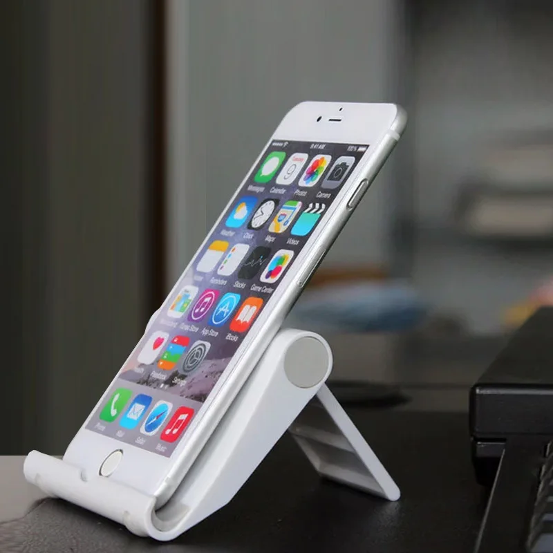 

Mobile Phone Desk Stand 6 Colors Phone Holder Tripod Plastic Adjustable Foldable Universal Non-slip Phone Table Holder Stand