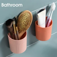 punch free mouthwash cup brush wall mounted toilet bathroom wall mounted storage box toothbrush rack holder home accessorise