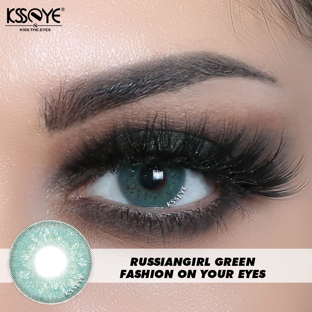 Ksseye мягкие цветные контактные линзы русская девушка гибридные глаза 14 0 мм для