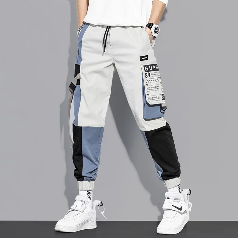

Casual Men Cargo Pants Multi Pocket Mix Color Japanese Fashion Streetwear Male Spring and Summer Sport Outdoor Work Trousers
