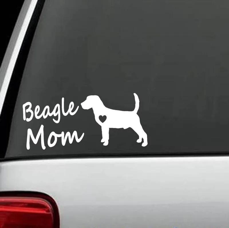 

7.5" Wide Beagle Mom Dog Breed Decal Sticker