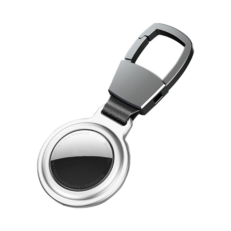 

Compatible for A pple AirTag Protective Case Positioning Locator Anti-vibration Anti-lost Cover Device Keychain Sleeve