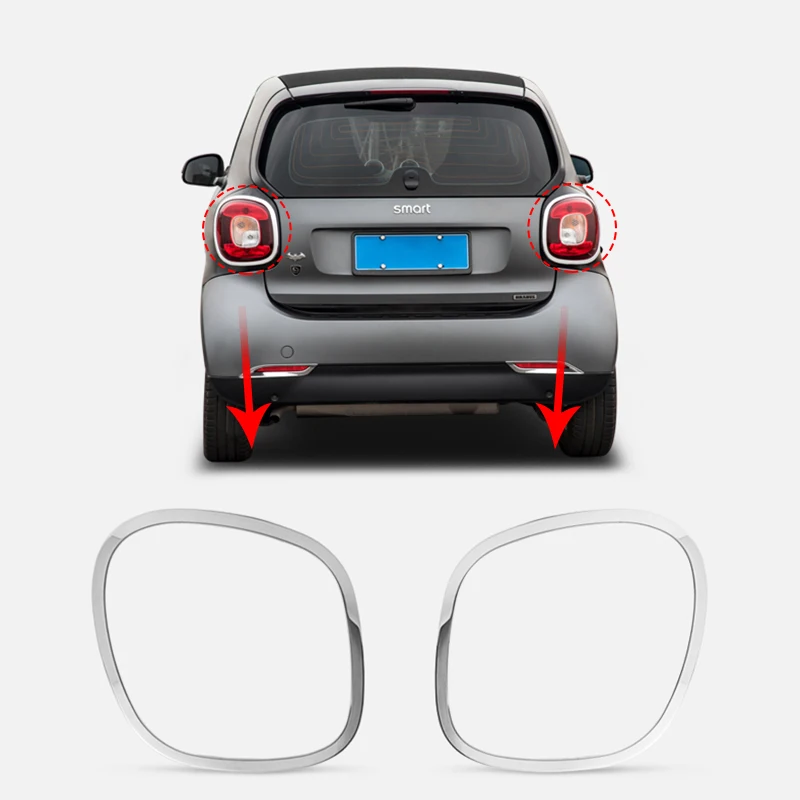 2 шт. декоративные наклейки для задних фонарей автомобилей Mercedes Smart fortwo 453 |