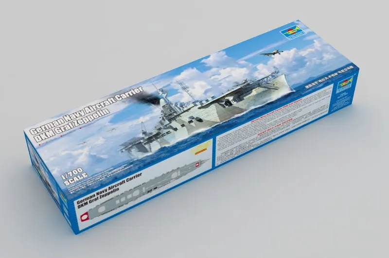 

Trumpeter 06709 1/700 WWII German Navy Aircraft Carrier Graf Zeppelin Ship Display Toy Plastic Assembly Building Model Kit