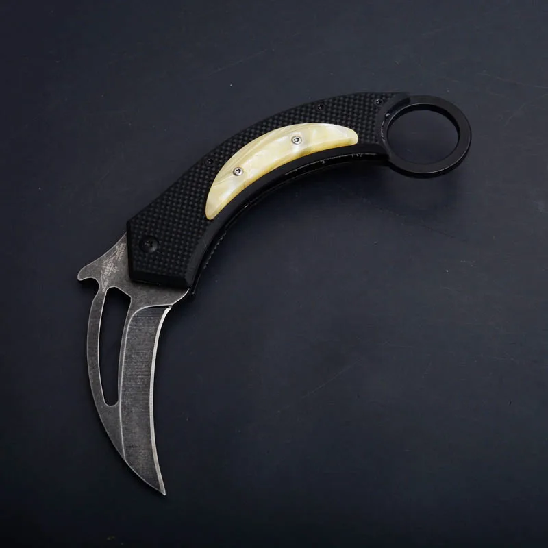 Новое поступление karambit Складной Карманный Походный нож 440C Лезвие G10 + Полимерная