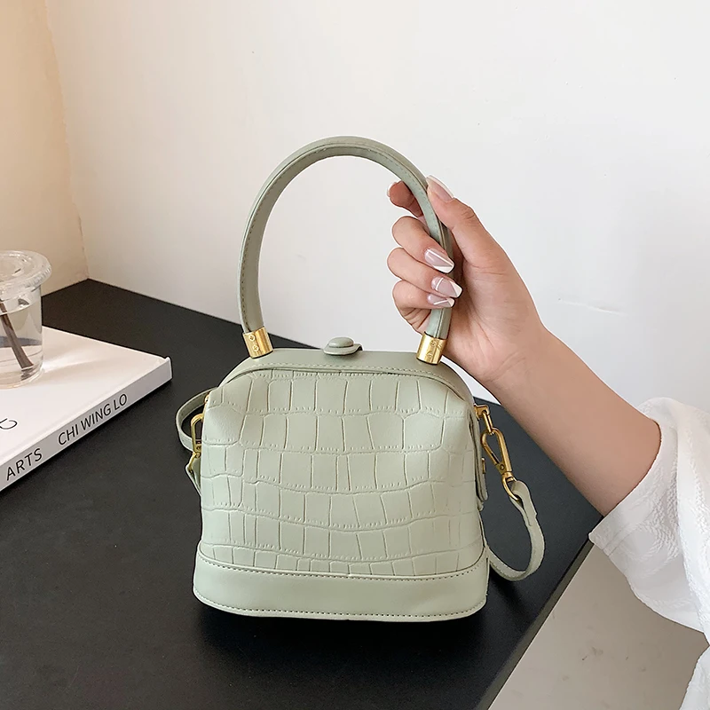 

Fashion Crocodile Pattern High Quality Solid PU Leather Shoulder Carrying Messenger Purse Bag For Women Luxury Designer Handbag