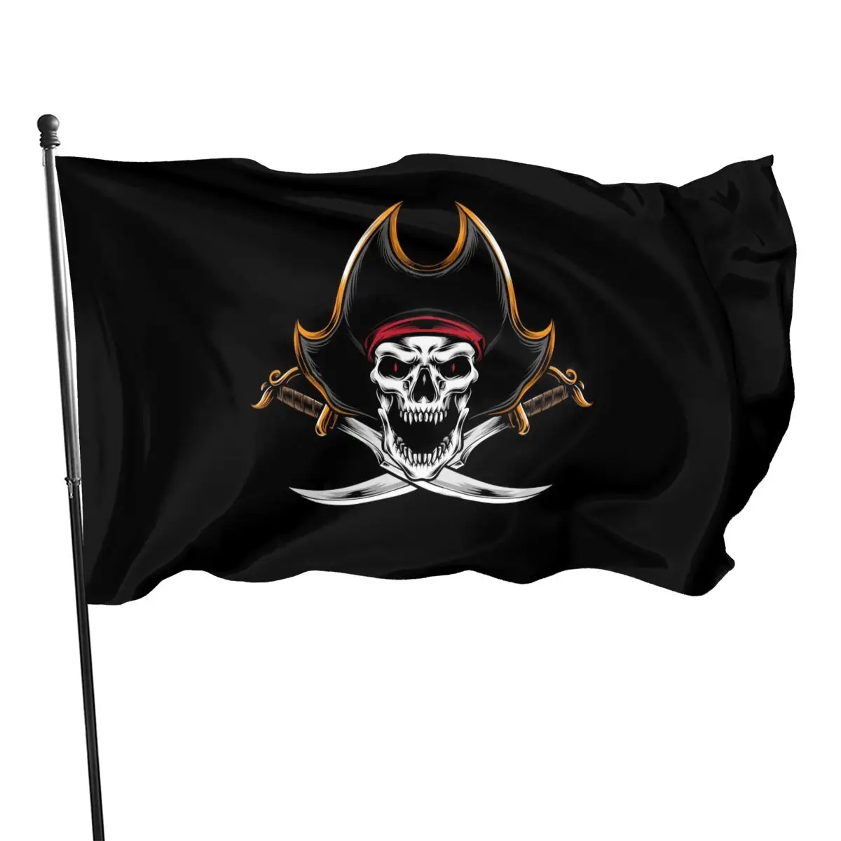 

90x150cm Pirate skull flag interior and exterior decoration banner