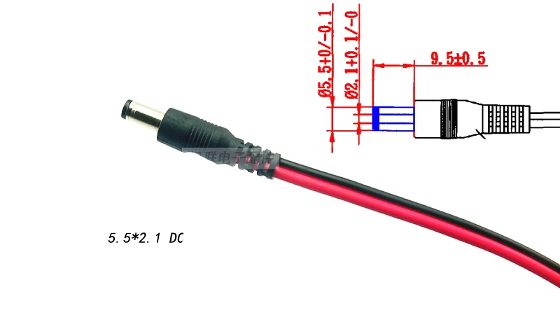 1 3 метра длины Amass XT60 enchufe macho a DC5 5*2 мм DC5.5 2 кабель adecuado para skyzone 0 Fatshark Fpv gafas|Детали и