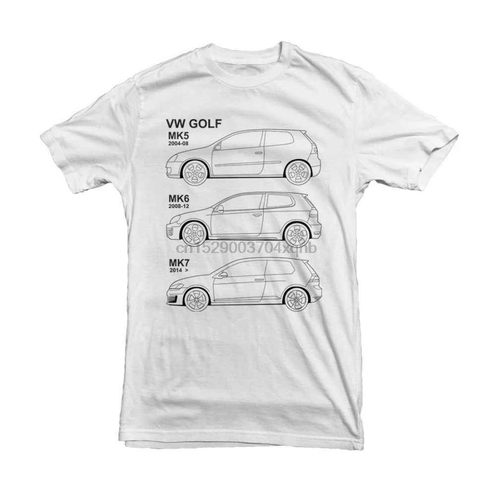 2019 новейшая рубашка Германия классический автомобиль гольф MK5 MK7 Белый S M L XL XXL