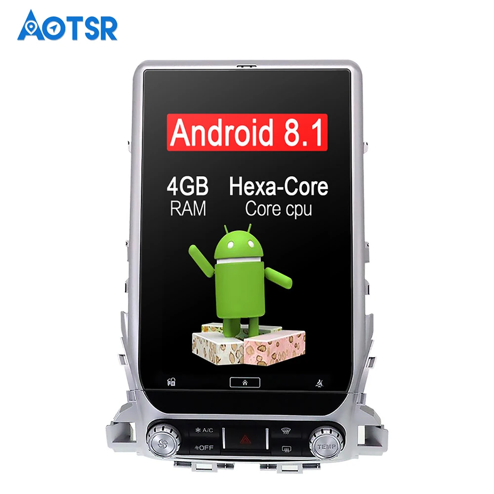 13 6 дюймовый Android 9 0 автомобильный без DVD плеера GPS навигатор для Toyota Land Cruiser LC 200 2016