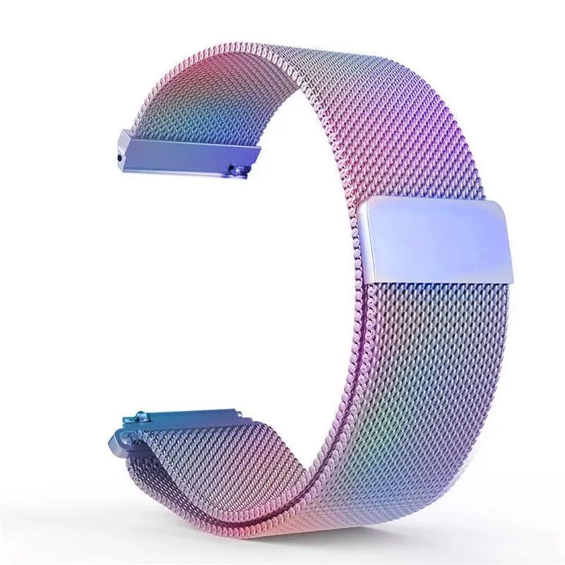 colorful Сменный ремешок для samsung galaxy watch 46 мм из нержавеющей стали Миланская Магнитная застежка gear s3 frontier watch band - Цвет ремешка: colorful