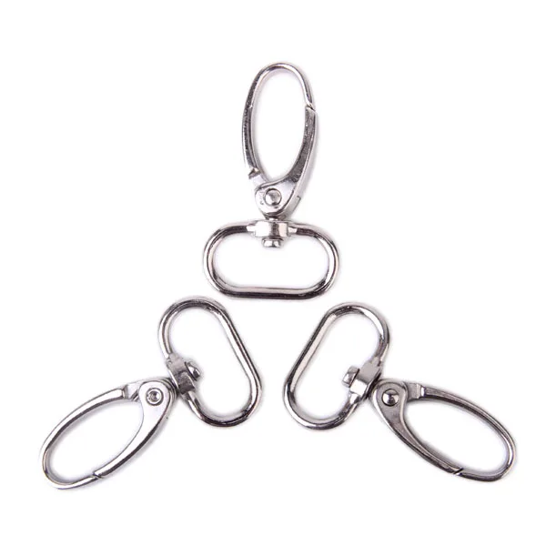 15x Swivel Trigger Snap Hooks Key Ring Chain Dog Leashe Bag Craft Silver Color | Украшения и аксессуары