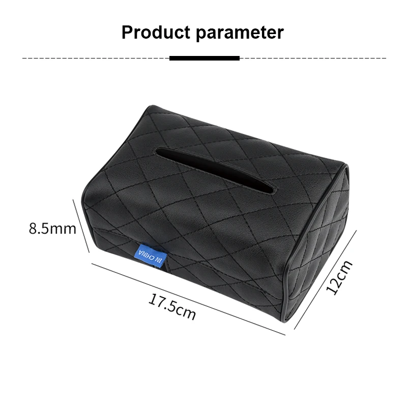 

Car Tissue Box Organizer Leather Napkin Holder Box For Skoda Octavia 2 A7 A5 Fabia Rapid Superb Yeti Mazda 3 6 CX-5 CX-7