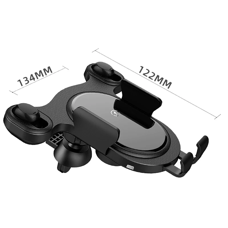 

Automatic Clamping 10W Fast Car Wireless Charger Phone Holder Mount with Bluetooth Headset for iPhone 12 11 Pro XS XR 8