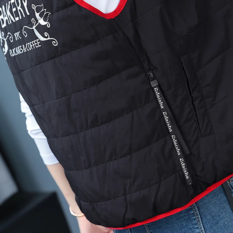 Умный жилет с Usb-подогревом Женская двусторонняя куртка подогревом черное пальто