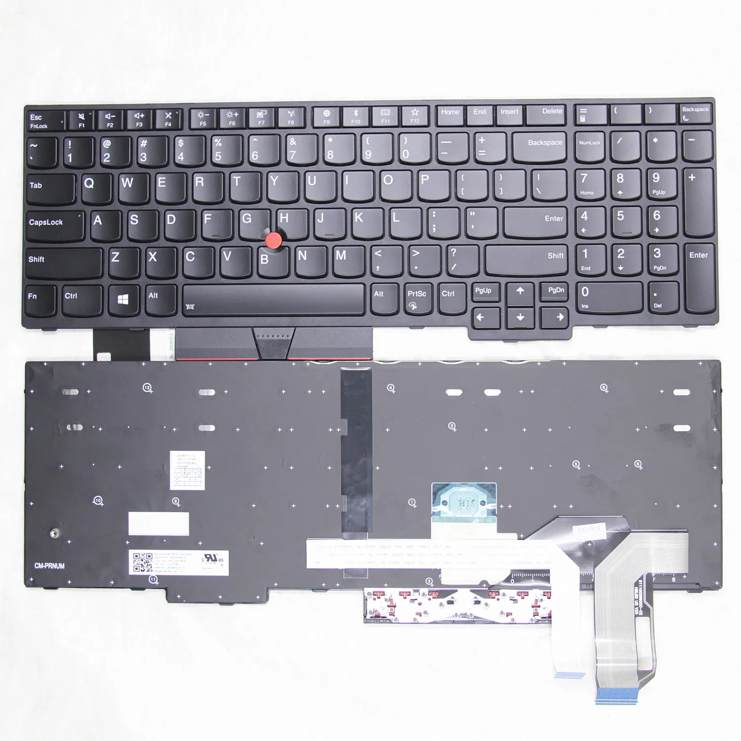 100% новая Оригинальная английская клавиатура для ноутбука Lenovo Thinkpad E580 E585 E590 E595 T590