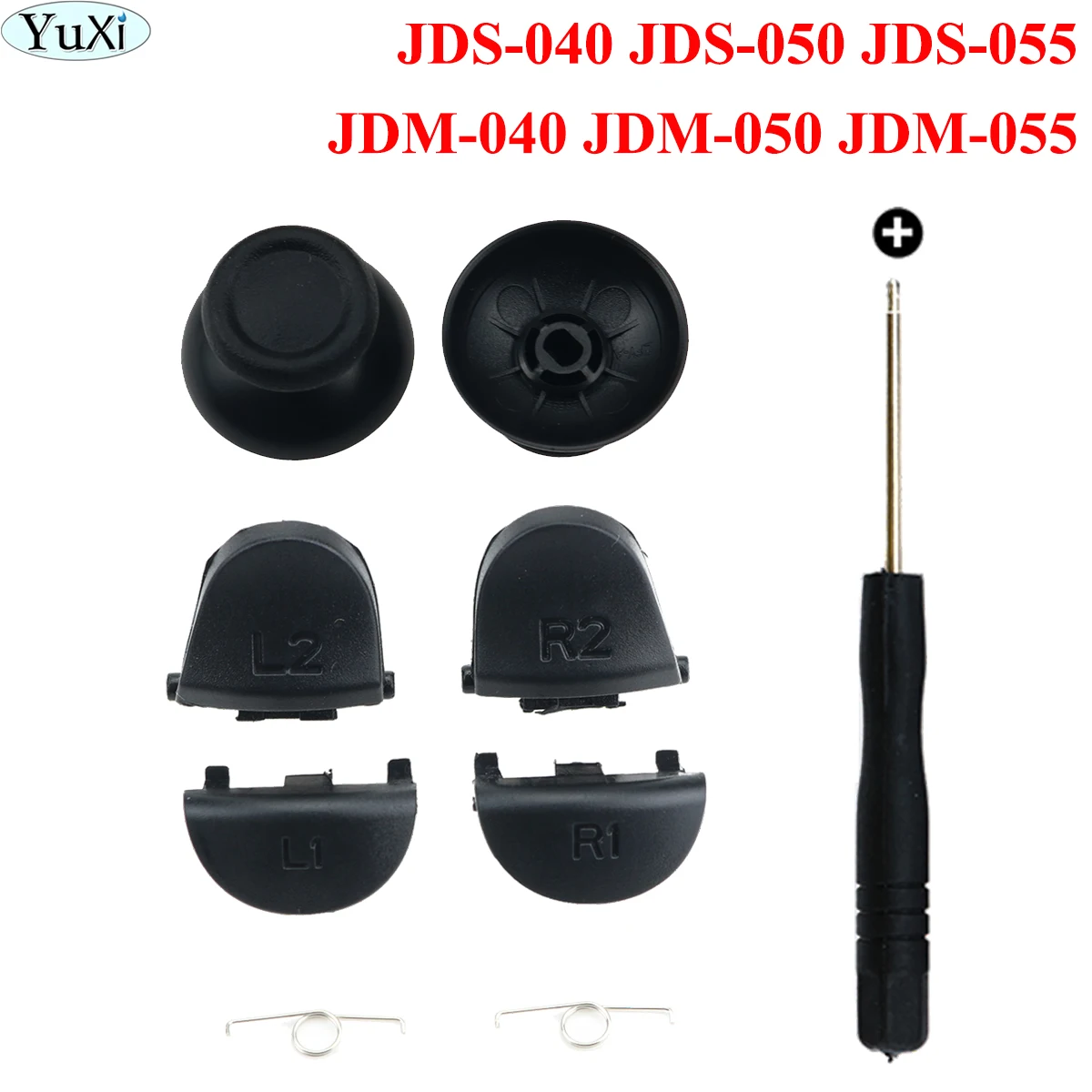 

Аналоговые стики YuXi для Playstation 4, PS4 Pro, тонкий контроллер L1, R1, L2, R2, пусковые кнопки для PS4, JDS 055, 050, 040, 030, ремонт