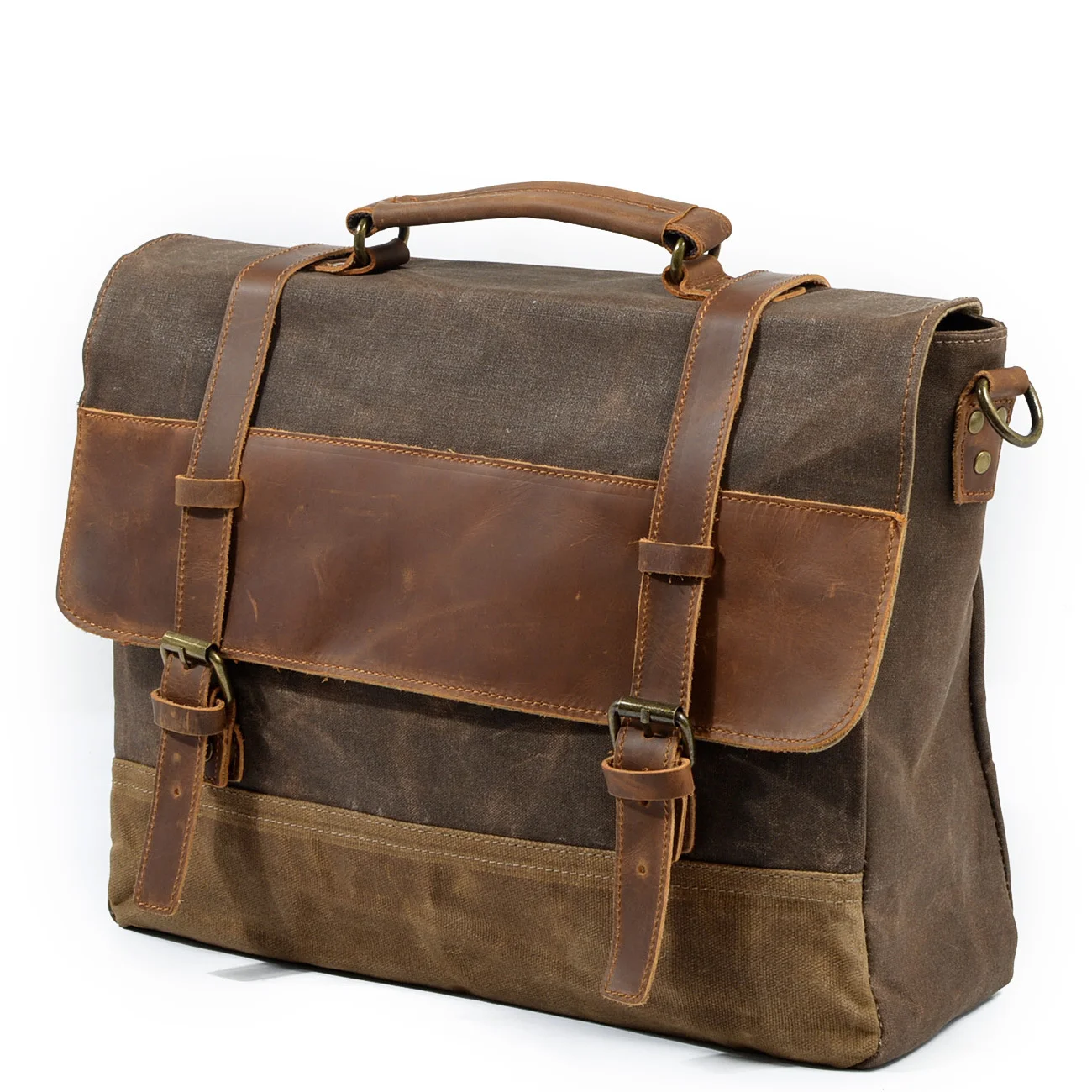 

Portable Canvas Computer Bag Single Shoulder Business File Bag Mac Book Gierst 15.6"