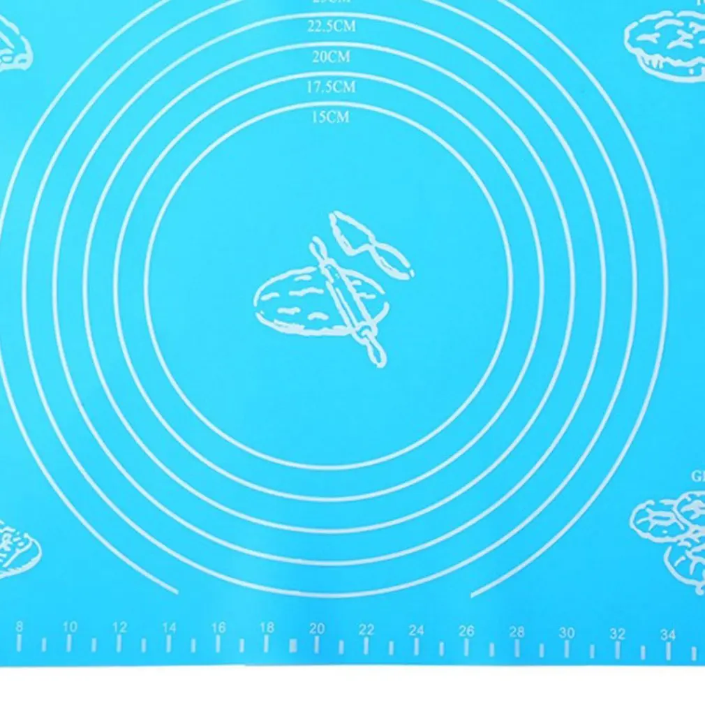 

Kitchen Baking Cooking Tool Silicone Rolling Cut Mat Fondant Clay Pastry Icing Dough Cake Roll Mat Pad Bakeware Baking Tools Hot