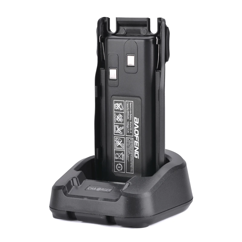100% натуральная Baofeng UV 82 8D иди и болтай Walkie Talkie “иди адаптер для рабочего стола